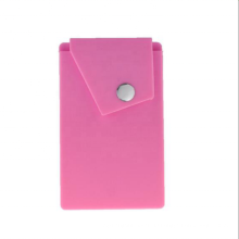 Hotsale silicone mobile phone card holder with stand